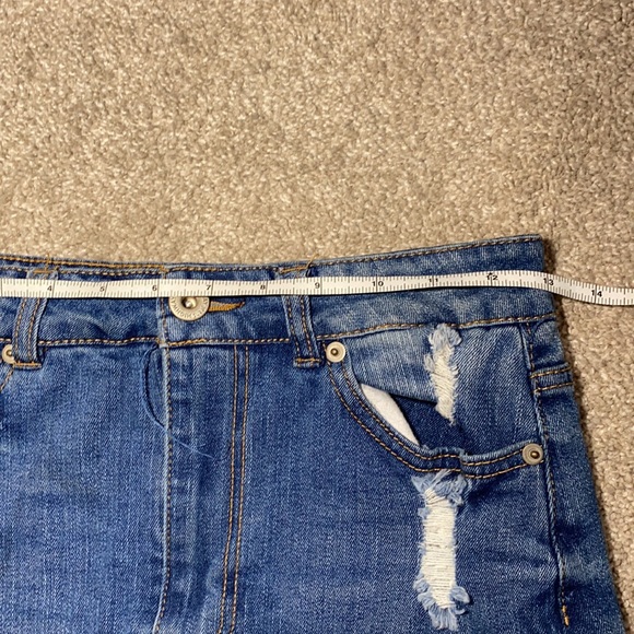 Highway denim skirt size small fringe bottom l - Picture 4 of 5